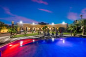 Privately Gated 2.3 Acre, Tuscan Villa Resort Property, View, pool and12' Slide!!