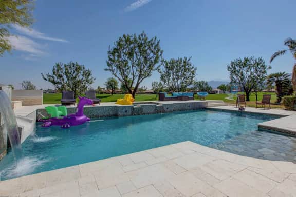Waterslide, pool/spa. PGA West, so much fun!