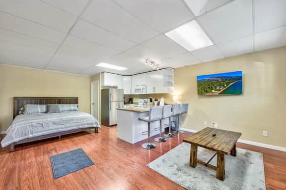 First level studio suite close to everything bike, ski, swim Zephyr Cove!